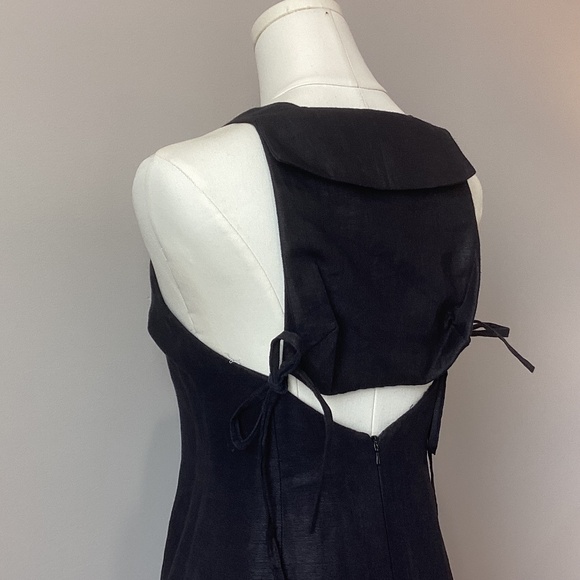 Karen Millen Linen Column Maxi Dress - UK 12 - Picture 6 of 11